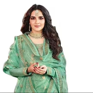 Calidad Premium Lawn Heavy Designer Salwar Suit Bordado Trabajo Palazzo con Dupatta Indian Salwar Suit por SIE Proveedor - Product Image 1