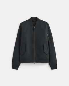 Veste bomber isolée en tissu doux, respirant, confortable et chaud, à col montant unique, pour homme, poignets élastiques essentiels, fermeture éclair - Product Image 6