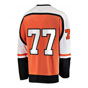 Maillots de hockey sur glace pour hommes personnalisés en usine, imprimés par transfert thermique, couleurs et motifs personnalisés, 100% polyester, imperméable et respirant - Product Image 2