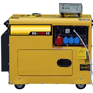 Generador diésel silencioso de 5KW, 50HZ, 60HZ, 110V, 220V