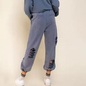 Nouveauté Impression de logo personnalisé Jogging taille moyenne pour femmes Style décontracté Pantalon de survêtement en coton Prix de gros - Product Image 2