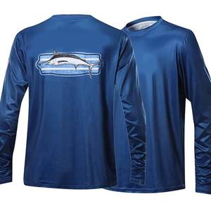 เสื้อตกปลาแขนยาวผ้าโพลีเอสเตอร์แห้งเร็วเสื้อตกปลาสำหรับผู้ใหญ่ป้องกันแสงแดดออกแบบได้ตามต้องการ - Product Image 2