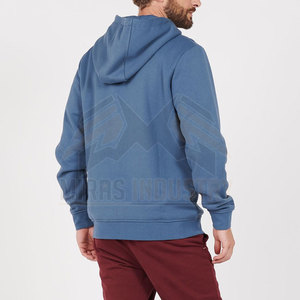 Sweat-shirt d'hiver pour hommes de haute qualité Anti-boulochage coton Polyester solide à capuche poche polaire uni teint léger respirant - Product Image 6