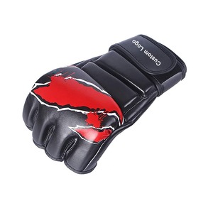 ถุงมือ MMA แบบปรับได้ครึ่งนิ้ว ระบายอากาศได้ดี บริการ OEM กันน้ำ วัสดุนุ่ม สำหรับฝึกซ้อมกลางแจ้ง ถุงมือ MMA ขายดีสำหรับผู้ชาย - Product Image 6