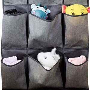 Organizador de Zapatos de Tela de 5 Niveles para Colgar Sobre la Puerta, con 4 Ganchos Metálicos Resistentes, Solución de Almacenamiento para Puerta - Product Image 6