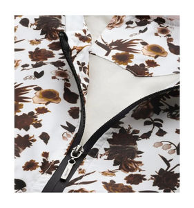 Femmes grande taille fermeture éclair florale manches raglan Bomber veste personnalisé haut Design 2024 meilleur Design hommes veste - Product Image 5