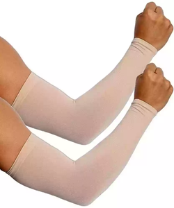 Calentadores deportivos de Ciclismo de Color sólido puro en blanco de Venta caliente mangas de brazo para ropa deportiva 2024 - Product Image 2
