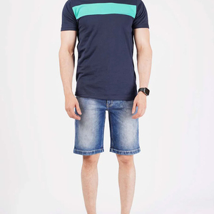 Short en jean de style High Street pour hommes conçu sur mesure et à motif solide de bonne qualité à des prix compétitifs - Product Image 2