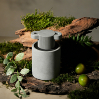 Flacon pulvérisateur vide en verre et béton rond de 30 ml, diffuseur de parfum artisanal de luxe léger pour femme, cadeaux de fêtes