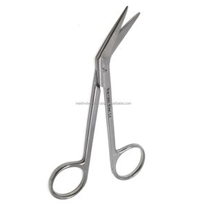 Tijeras Quirúrgicas Manuales Anguladas de 4.5 Pulgadas para Iris y Goma, Grado Hospitalario, Acero Inoxidable, Proveedor Mayorista OEM ODM - Product Image 2