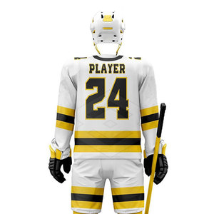 Concevez vos propres ensembles d'uniformes de hockey sur glace - 100% polyester respirant, jersey écologique, logo personnalisé, prix bas, nouvelle arrivée - Product Image 6