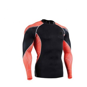 Rashguard transpirable personalizado para hombre MMA Rushguard BJJ sublimación impresa gran oferta de talla grande transpirable Rash Guard ropa de gimnasio - Product Image 1