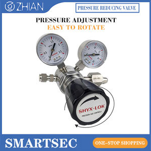 Válvula reguladora de presión de latón 316L de acero inoxidable, regulador de Gas para amoníaco, oxígeno, hidrógeno, nitrógeno, otros gases - Product Image 5