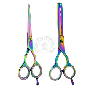 New Products Right-Handed Hair Cutting Scissors & Hair Thinning Shears Barber Scissors Sets Super Cut Razor <b>Edge</b> Sharp Blades - Product Image 5