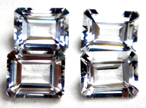 พลอยบุษราคัมสีขาวธรรมชาติคุณภาพสูงอัญมณีบำบัดหลวมเจียระไนแบบเหลี่ยมเพชรพลอยขายส่งสำหรับการตั้งค่าเครื่องประดับจำนวนมาก - Product Image 2