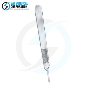 Herramienta quirúrgica de acero inoxidable con mango de bisturí de alta calidad para incisiones precisas en procedimientos médicos y veterinarios aprobados por CE - Product Image 5