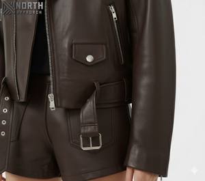 Veste en cuir haute qualité, mode standard saison d'hiver, teinte unie, conceptions personnalisées, veste en cuir nappa Sheepa pour femmes - Product Image 5