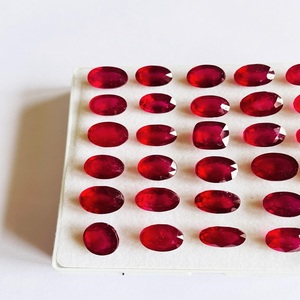 Piedra preciosa de rubí natural calentada y tratada, brillo AAA de calidad AAA con excelente color rojo, piezas únicas y hermosas para joyería - Product Image 1