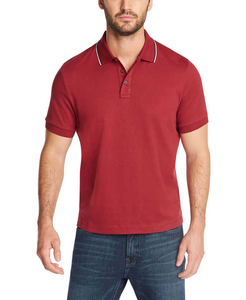Polo clásico para hombre de talla grande, gran ajuste, informal, estilo diario, transpirable, tela sin arrugas, tecnología impresa sólida - Product Image 1