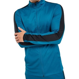 Ropa de entrenamiento de alta exigencia, venta al por mayor, traje de sudor con cremallera para hombre, diseño de logotipo personalizado sostenible, traje de sudor transpirable con cremallera para hombre - Product Image 2