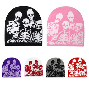 Gorro con estampado personalizado, gorro de punto de invierno, logotipo personalizado de acrílico, gorro de calavera a la moda para clima frío al aire libre - Product Image 2