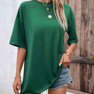 Camisetas de peso pesado para mujer, camiseta informal para mujer, camiseta de gran tamaño para mujer - Product Image 1