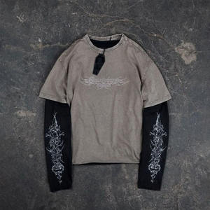 T-shirt à manches longues doubles, impression de haute qualité sur tissu premium - Product Image 6