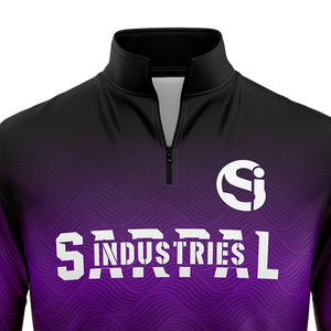 OEM Logo Design Half Zip Heavyweight Pullover Warm Fleece Cotton Oversized Crewneck 1/4 Zip Sweatshirt Winter Embossed Printing - Product Image 2