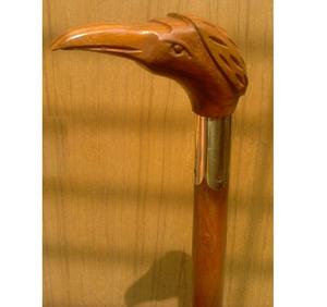 Bâton de marche en bois incrusté de laiton Bols de fil de grande capacité pour plusieurs écheveaux par AYAANS CREATIONS - Product Image 2