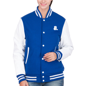 Service OEM ODM 2026 Veste universitaire à manches longues pour femmes Veste de baseball courte pour femmes Uniformes universitaires pour l'hiver - Product Image 1