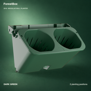 ForestBox 2516 Modulo Base per Fioriera <span class=keywords><strong>da</strong></span> Parete con 2 Tasche per Piante, per Giardini di Erbe e Fiori <span class=keywords><strong>Fai</strong></span>-<span class=keywords><strong>da</strong></span>-<span class=keywords><strong>Te</strong></span> ed Espansione - Product Image 1