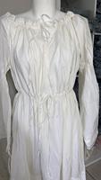 Robe maxi bohème en coton biologique d'été, légère, pour les plages de sable, robe de mariée sans bretelles, taille empire, avec décoration en dentelle