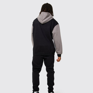 ITTEHAD Ensemble de survêtement sportif d'hiver pour homme, ensemble de jogging, sweat à capuche et pantalon de survêtement, 100% coton respirant en molleton, motif numérique - Product Image 5