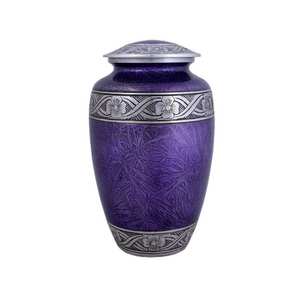 Urna de cremación de latón indio de alta calidad, suministros funerarios, exportador de urnas conmemorativas hechas a mano - Product Image 4