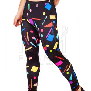 2025 Compression imprimée par sublimation complète Collants 100% coton Legging d'entraînement pour hommes pour Logo personnalisé avec fermeture à la taille élastique - Product Image 3