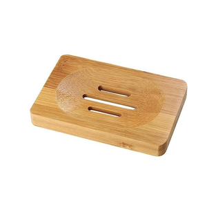 Porte-savon et boîte à savon en bambou écologique portable en deux parties avec drain, couleur personnalisée pour la salle de bain ou l'évier de cuisine - Product Image 4