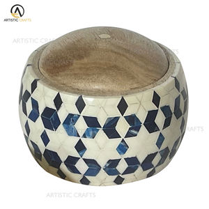 Briques décoratives de luxe écologiques faites à la main conception de boîte d'incrustation de résine artisanat en bois pour enseignes murales boîtes en bois originales - Product Image 3