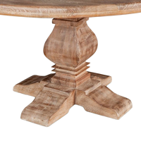 Grande table à manger ronde de luxe moderne avec socle en bois design scandinave pour la cuisine, la salle à manger et les hôtels