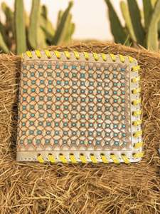 RFID Blocking Fashion Handmade Wallet Mens Short Design with Fur <b>Texture</b> Nylon Lining and Daily Use - Product Image 3