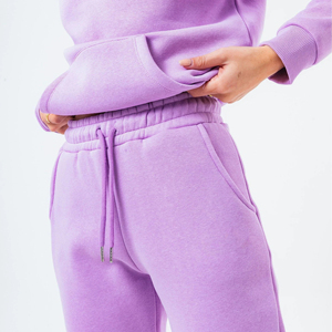 Chándal de poliéster y algodón transpirable para mujer, conjunto de invierno Technics estampados de talla grande, pantalones de chándal tipo inferior con logotipo de lana - Product Image 5