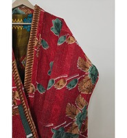 Gudari pour femmes, tissé à la main, écologique, en coton Kantha, style indien, assortiment vintage, réversible, ethnique, finition fine