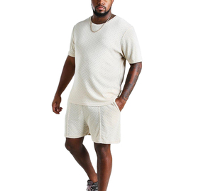 Nouvel ensemble sportif pour homme en 2 pièces pour l'été, respirant, confortable, mode outdoor, logo personnalisé, grande qualité - Product Image 2