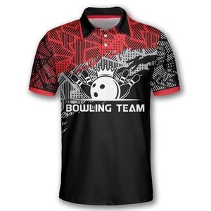 Uniformes profesionales de bolos para ligas y torneos, personalización completa con tela elástica duradera y ajuste cómodo y suave. - Product Image 2