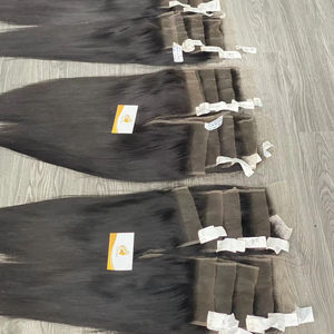 มัดผมมนุษย์มัดผมแบบปิดผมมนุษย์มัดเป็นช่อบางแบบ HD - Product Image 1