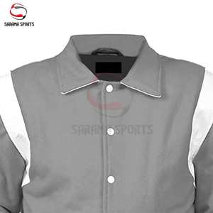 Blouson universitaire personnalisable pour hommes, femmes et jeunes – Bomber décontracté style Letterman avec logo et texte personnalisables - Product Image 4