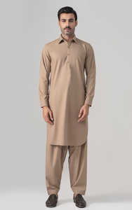 Factory Wholesale New Fashion <b>Men's</b> <b>Shalwar</b> <b>Kameez</b> Custom Plus Size Breathable Anti-Wrinkle Long Wedding Wear Sets - Product Image 2