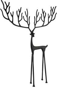 Le renne lourd durable de fonte d'aluminium conçu pour la pelouse extérieure montre des événements de décoration d'hiver et des célébrations saisonnières - Product Image 2