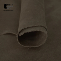 Cuir de vachette suédé kaki biologique authentique OEM, cuir souple de qualité supérieure 0,7-1,5 mm, matériau DIY pour chaussures, ceintures, canapés, ateliers de fabrication