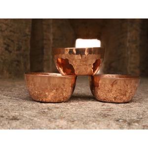 Juego de soporte de luz de metal pulido de cobre martillado de 3 formas redondas para eventos decoración del hogar y decoraciones de jardín mejor objeto - Product Image 6