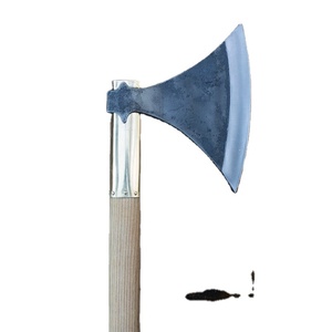 Vente en gros de commandes personnalisées, service OEM ODM, hache en acier à haute teneur en carbone forgée à la main avec lame tranchante, hache d'extérieur unique - Product Image 1